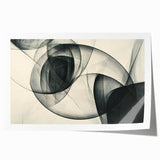 Modern Bold Abstract Wall Art – High-Contrast Monochrome Motion