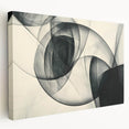 Modern Bold Abstract Wall Art – High-Contrast Monochrome Motion