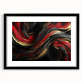 Luxury Black & Red Abstract Painting – Bold Modern Wall Art