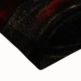 Luxury Black & Red Abstract Painting – Bold Modern Wall Art