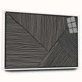 Earthen Harmony Abstracts - Minimalist Black & White Abstract Wall Art