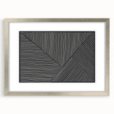 Earthen Harmony Abstracts - Minimalist Black & White Abstract Wall Art