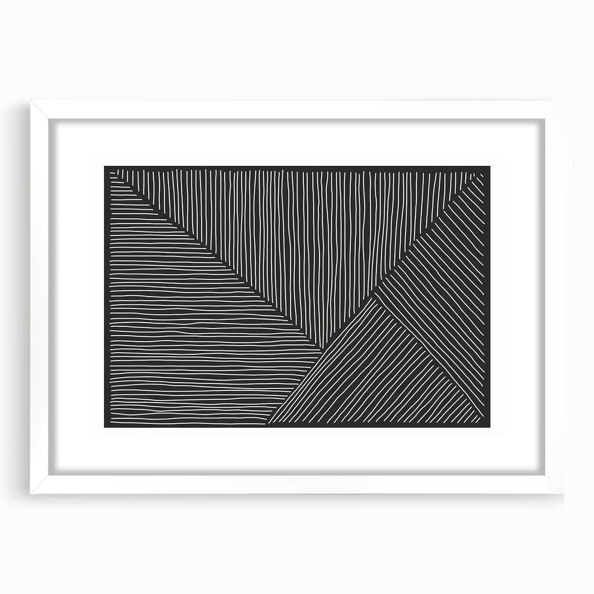 Earthen Harmony Abstracts - Minimalist Black & White Abstract Wall Art