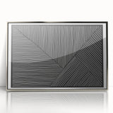 Earthen Harmony Abstracts - Minimalist Black & White Abstract Wall Art