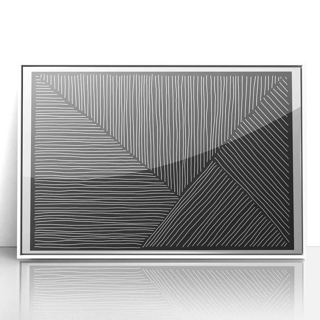Earthen Harmony Abstracts - Minimalist Black & White Abstract Wall Art