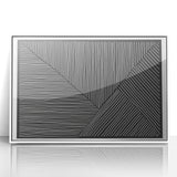 Earthen Harmony Abstracts - Minimalist Black & White Abstract Wall Art