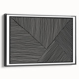 Earthen Harmony Abstracts - Minimalist Black & White Abstract Wall Art