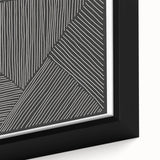 Earthen Harmony Abstracts - Minimalist Black & White Abstract Wall Art
