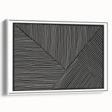 Earthen Harmony Abstracts - Minimalist Black & White Abstract Wall Art