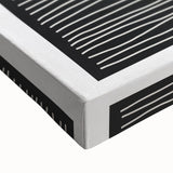 Earthen Harmony Abstracts - Minimalist Black & White Abstract Wall Art