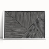 Earthen Harmony Abstracts - Minimalist Black & White Abstract Wall Art