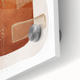 Abstract Geometric Framed Art – Minimalist Wall Art in Earth Tones