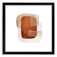 Abstract Geometric Framed Art – Minimalist Wall Art in Earth Tones