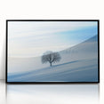 Minimalist Winter Wonderland – Serene Snowy Landscape Print