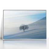 Minimalist Winter Wonderland – Serene Snowy Landscape Print