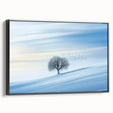 Minimalist Winter Wonderland – Serene Snowy Landscape Print