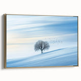 Minimalist Winter Wonderland – Serene Snowy Landscape Print