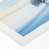 Minimalist Winter Wonderland – Serene Snowy Landscape Print