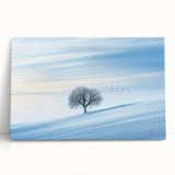 Minimalist Winter Wonderland – Serene Snowy Landscape Print