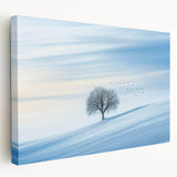 Minimalist Winter Wonderland – Serene Snowy Landscape Print
