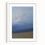 Modern Art Prints – Soft Blue & White Abstract Canvas Wall Art