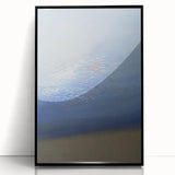 Modern Art Prints – Soft Blue & White Abstract Canvas Wall Art