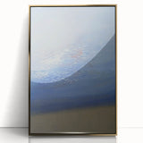 Modern Art Prints – Soft Blue & White Abstract Canvas Wall Art
