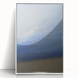 Modern Art Prints – Soft Blue & White Abstract Canvas Wall Art