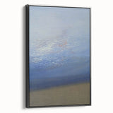 Modern Art Prints – Soft Blue & White Abstract Canvas Wall Art