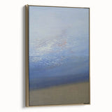 Modern Art Prints – Soft Blue & White Abstract Canvas Wall Art