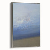 Modern Art Prints – Soft Blue & White Abstract Canvas Wall Art