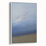 Modern Art Prints – Soft Blue & White Abstract Canvas Wall Art
