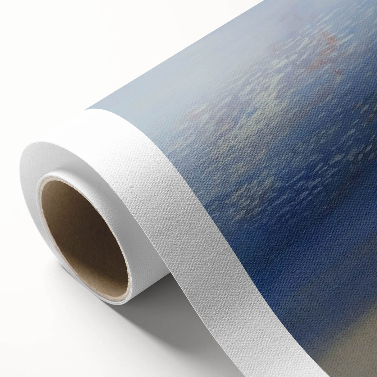 Modern Art Prints – Soft Blue & White Abstract Canvas Wall Art