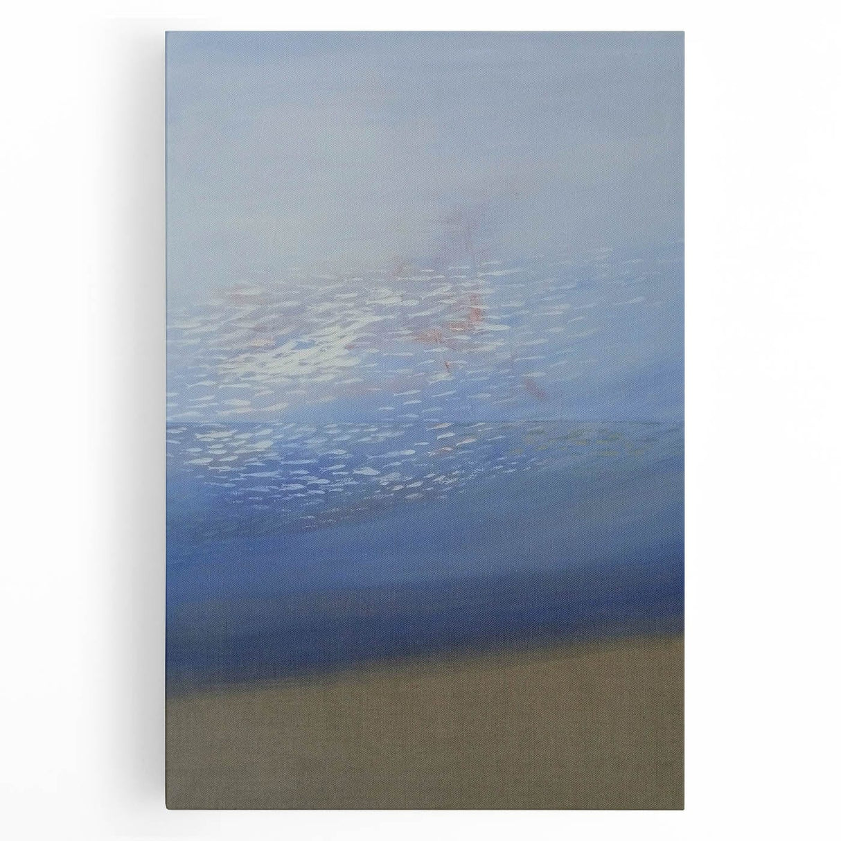 Modern Art Prints – Soft Blue & White Abstract Canvas Wall Art