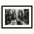 Urban Scenery Wall Art – Modern Cityscape Architecture Print
