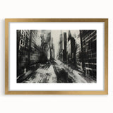Urban Scenery Wall Art – Modern Cityscape Architecture Print