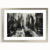 Urban Scenery Wall Art – Modern Cityscape Architecture Print