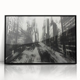 Urban Scenery Wall Art – Modern Cityscape Architecture Print