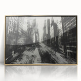 Urban Scenery Wall Art – Modern Cityscape Architecture Print