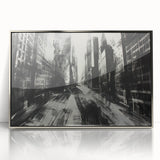 Urban Scenery Wall Art – Modern Cityscape Architecture Print