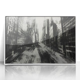 Urban Scenery Wall Art – Modern Cityscape Architecture Print