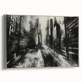 Urban Scenery Wall Art – Modern Cityscape Architecture Print