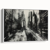 Urban Scenery Wall Art – Modern Cityscape Architecture Print