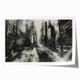 Urban Scenery Wall Art – Modern Cityscape Architecture Print