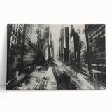 Urban Scenery Wall Art – Modern Cityscape Architecture Print