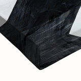 Black and White Abstract Wall Art - Bold Geometric Brushstroke Canvas