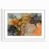 Premium Abstract Canvas Prints – Gold, Blue & Burnt Orange Art