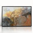 Premium Abstract Canvas Prints – Gold, Blue & Burnt Orange Art