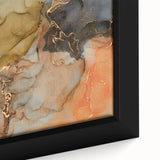 Premium Abstract Canvas Prints – Gold, Blue & Burnt Orange Art