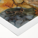 Premium Abstract Canvas Prints – Gold, Blue & Burnt Orange Art